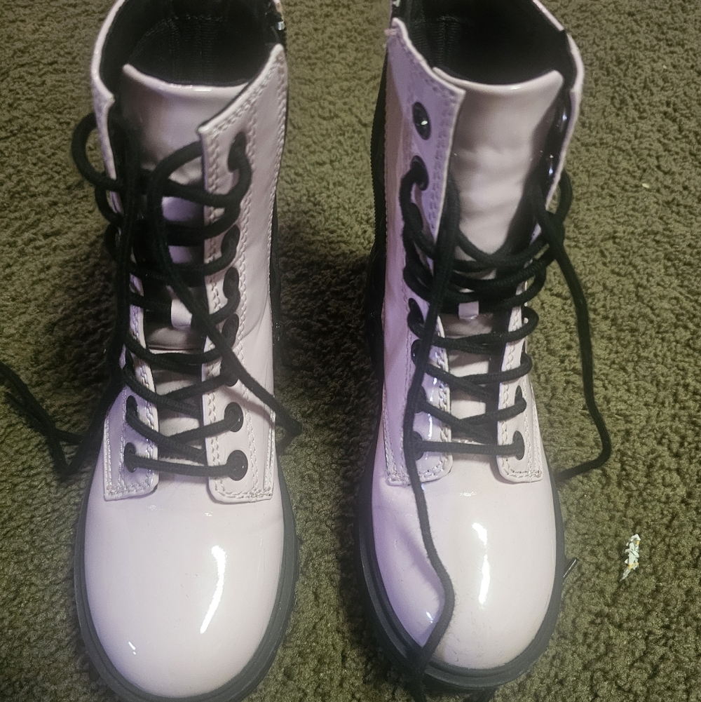 Soda Women Baby Pink Combat Boots Size 6 EUC